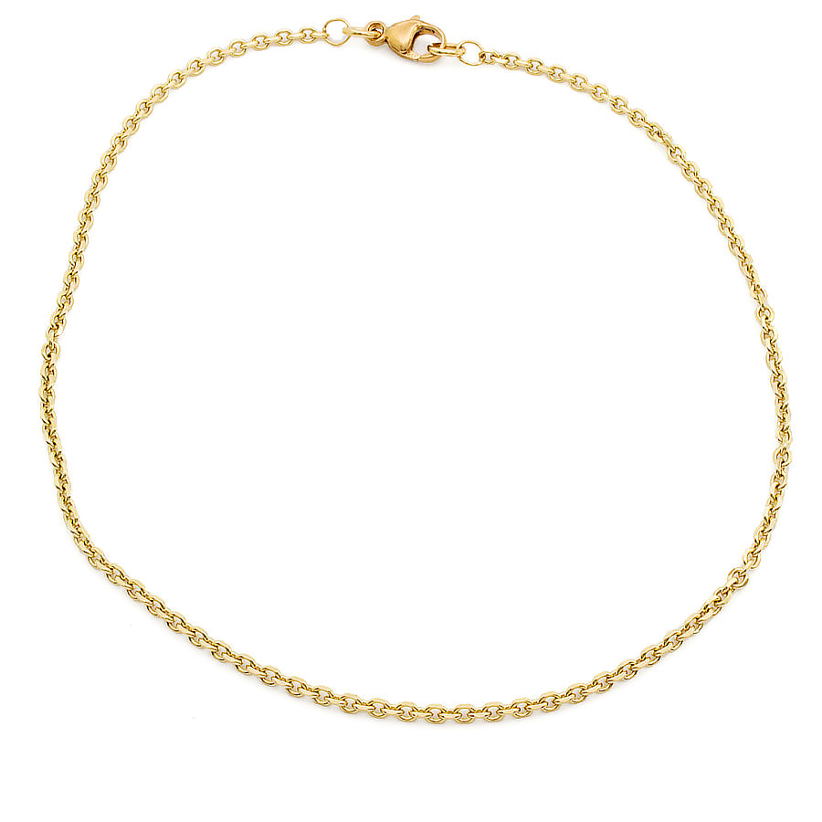 9ct gold 9 inch trace Anklet